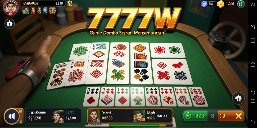 Gameplay domino seru dan menghadirkan tantangan.