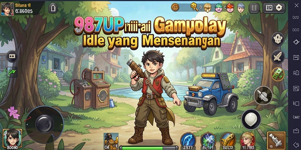 Tampilan gameplay 987UP yang menarik dan penuh warna.