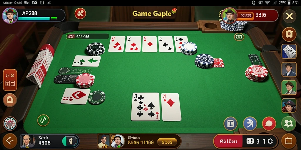 Tampilan gameplay Gaple yang seru di API288.