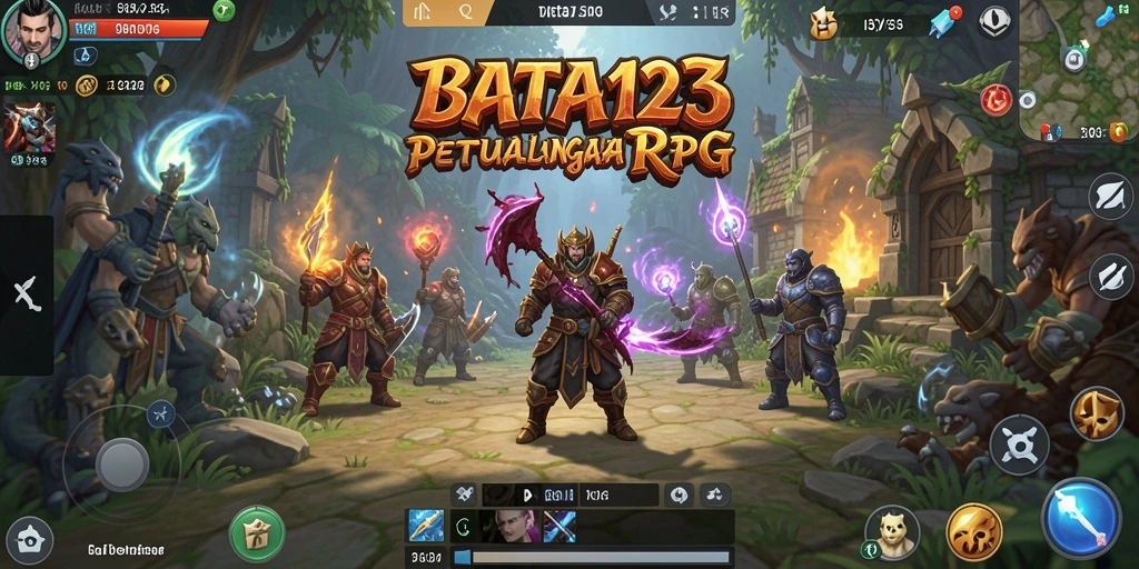 Gameplay epik dalam dunia RPG BATA123 yang menantang.