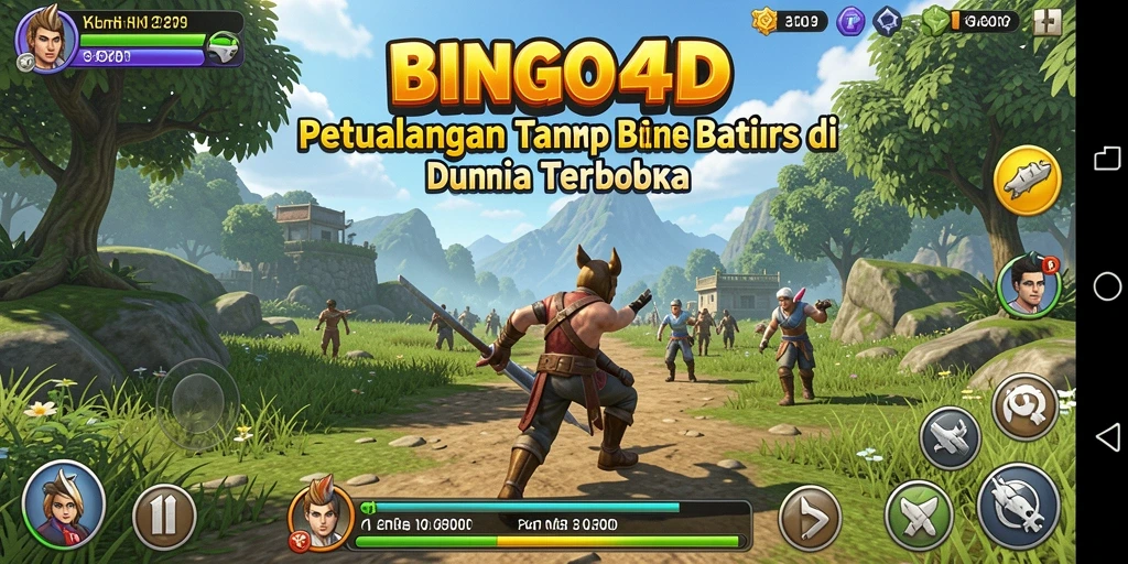 Screenshot BINGO4D menampilkan pemain saat menjelajahi dunia terbuka yang menakjubkan.