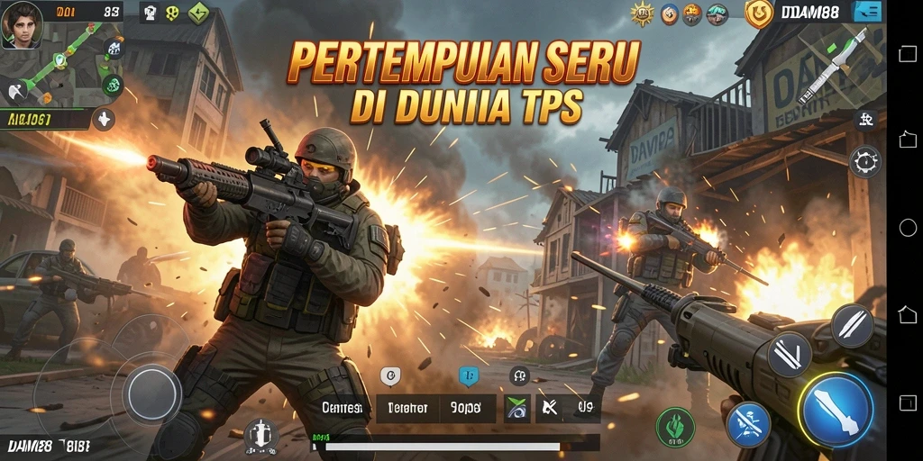 Tampilan gameplay penuh aksi di dalam DAM88.