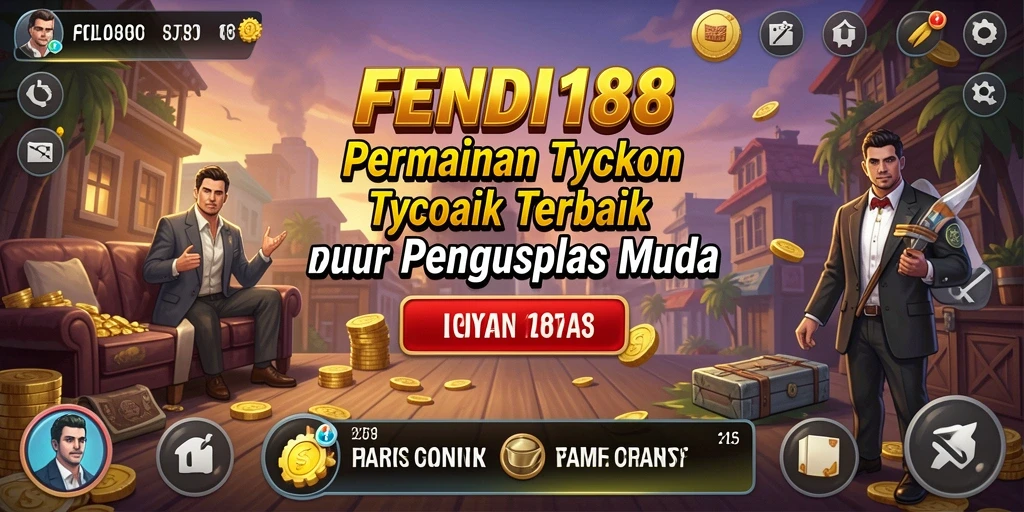 Tampilan gameplay <strong>FENDI188</strong> menampilkan suasana bisnis yang dinamis dan kompetitif.