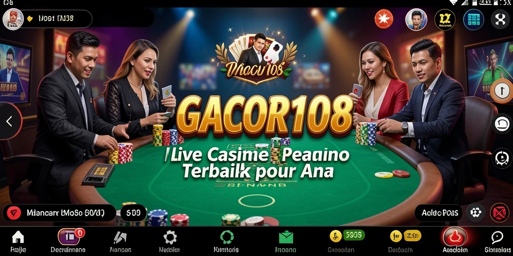 GACOR108 menampilkan gameplay Live Casino yang seru dan interaktif.