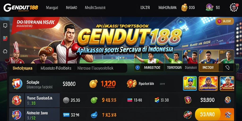 Tampilan antarmuka GENDUT188 yang menarik dan mudah digunakan.