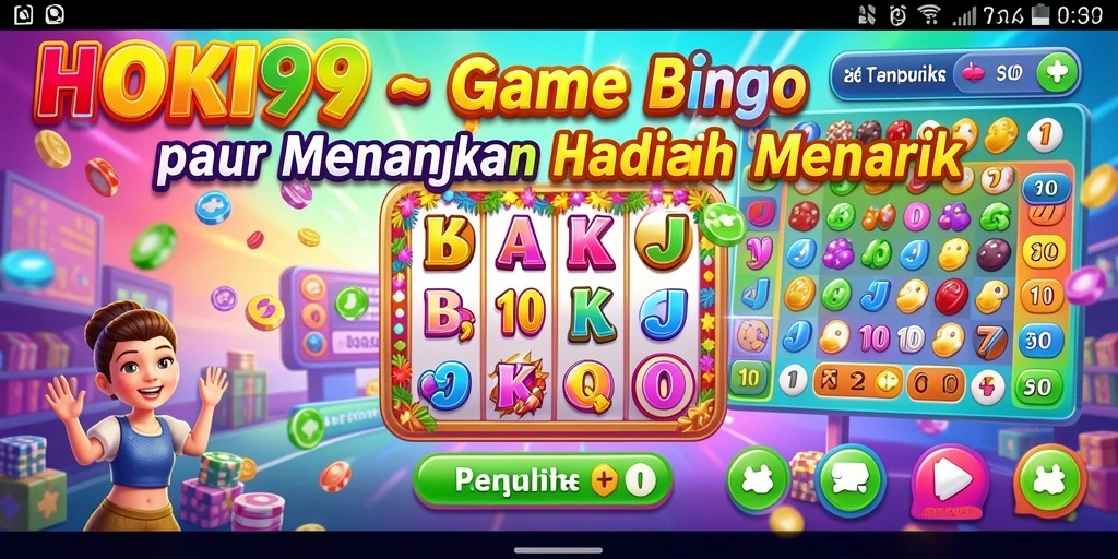 Screenshot gameplay HOKI99 yang menampilkan serunya bermain Bingo.