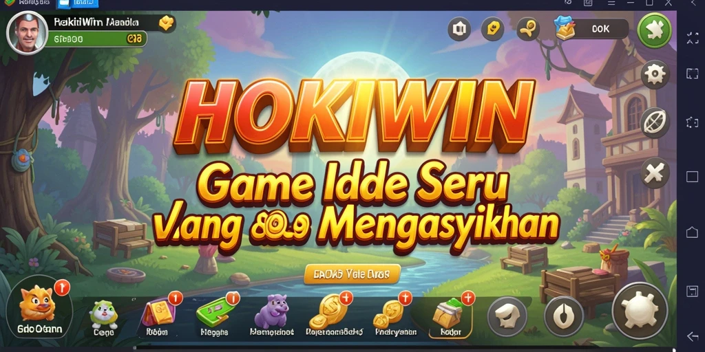 Screenshot gameplay HOKIWIN menampilkan momen seru dalam mengelola kerajaan.