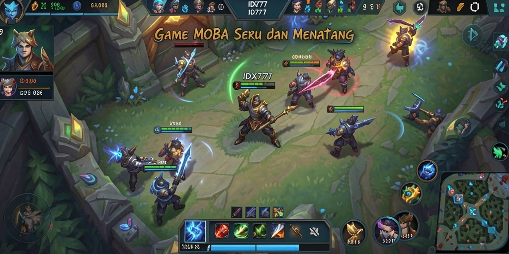 Tampilan gameplay seru dan mendebarkan dari IDX777.