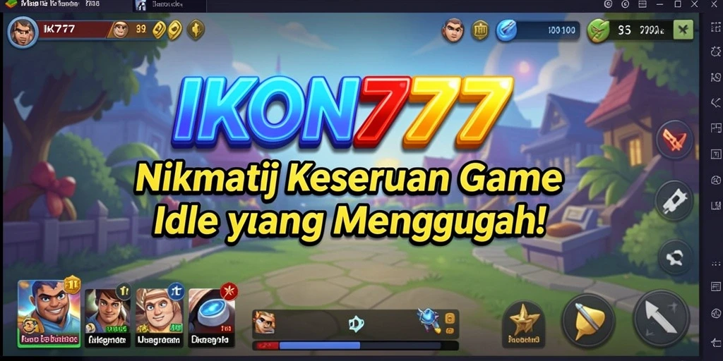 Tangkapan layar gameplay IKON777 dengan suasana Idle yang santai.