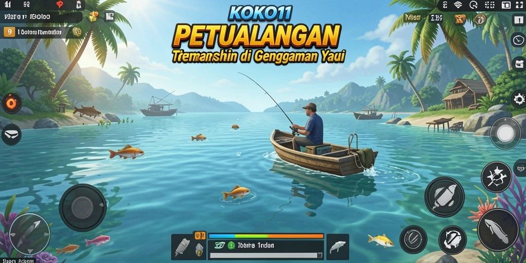 Tangkapan ikan yang menakjubkan dalam KOKO11 ditampilkan dengan detail menawan.