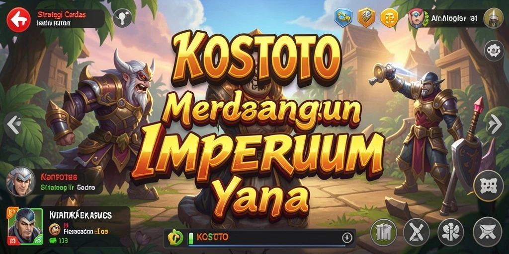 Tampilan gameplay KOSTOTO yang mendebarkan dan penuh strategi.