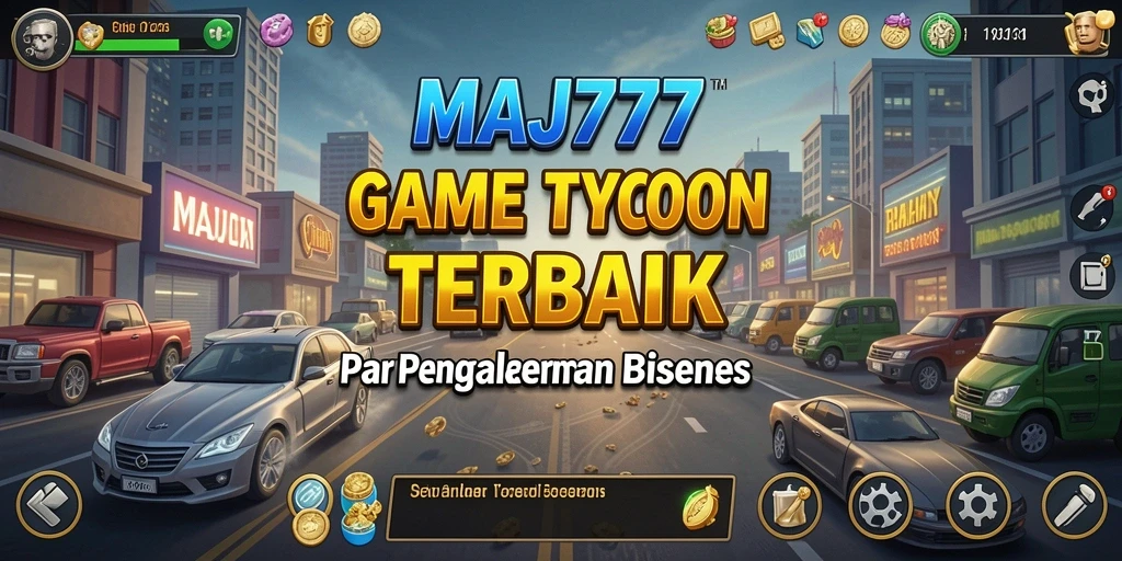Tampilan gameplay Tycoon MAJ777 yang menarik dan dinamis.
