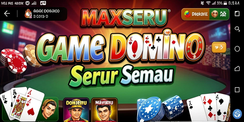 Screenshot gameplay menunjukkan antusiasme dalam bermain Domino.