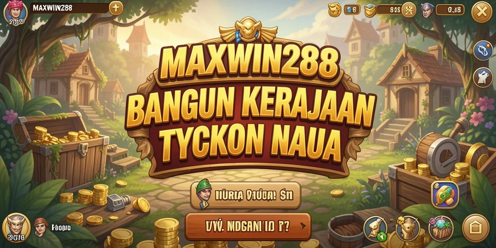 Tampilan gameplay seru dalam MAXWIN288 yang menampilkan pengelolaan bisnis Tycoon.