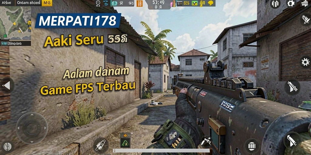 Screenshot MERPATI178 menampilkan gameplay intens dan mendebarkan dalam pertempuran FPS.