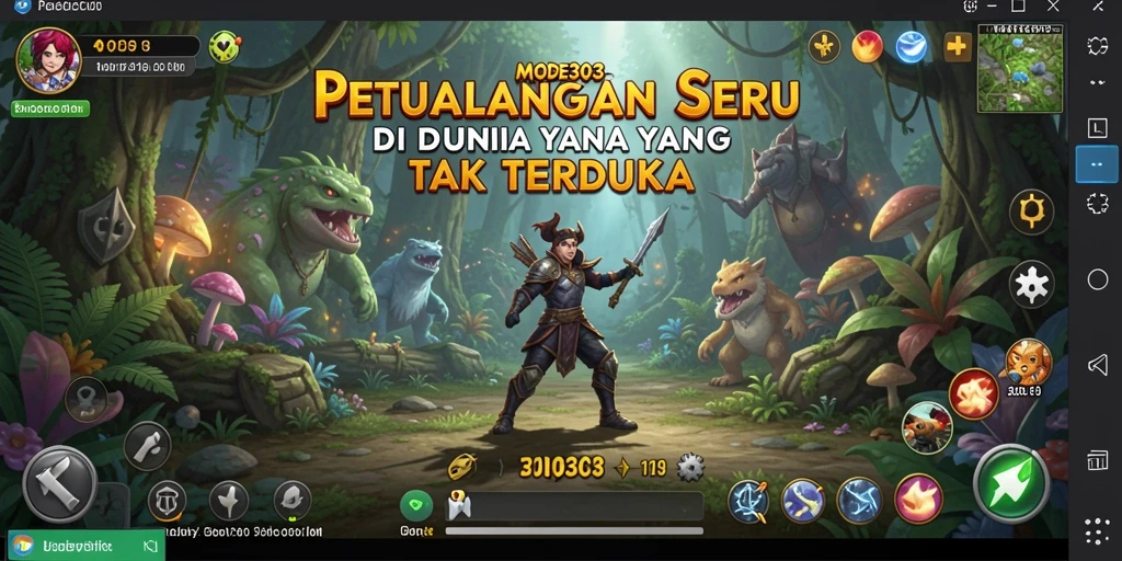 Gameplay menarik di dunia petualangan penuh aksi.