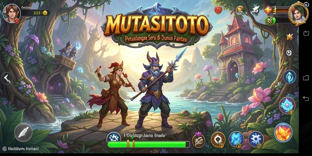 Tampilan gameplay MUTASITOTO yang penuh aksi dan petualangan.