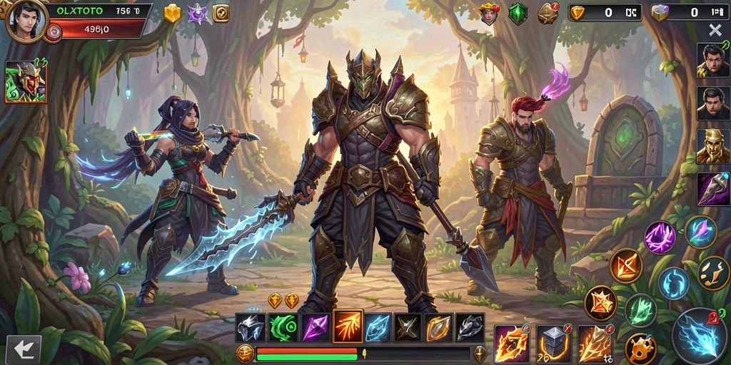 Tangkapan layar gameplay <strong>OLXTOTO</strong> menampilkan aksi seru dalam pertempuran ARPG.