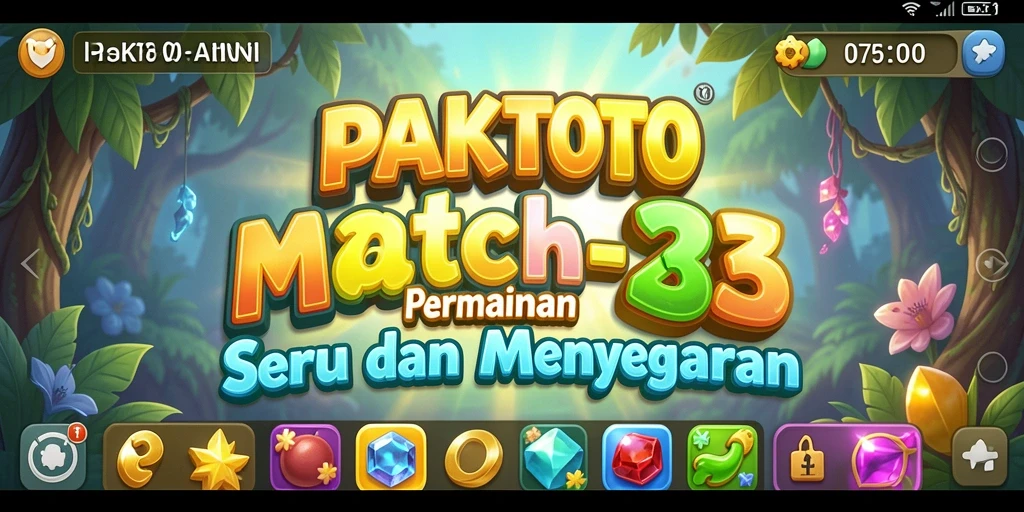 Tampilan gameplay seru dari PAKTOTO dengan kombinasi warna-warni.