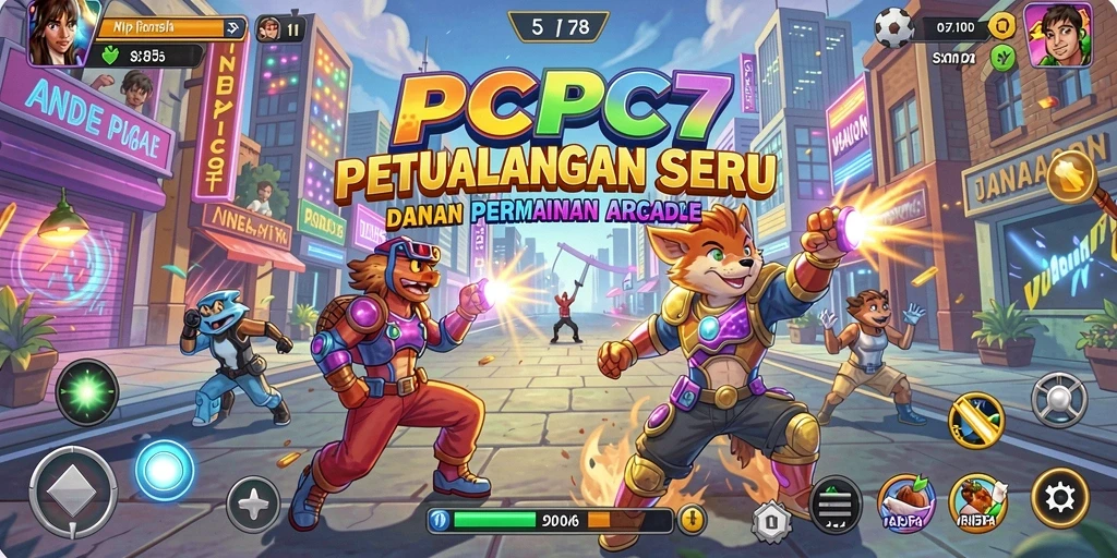 Tampilan gameplay menarik dari PCPC7 yang penuh aksi.