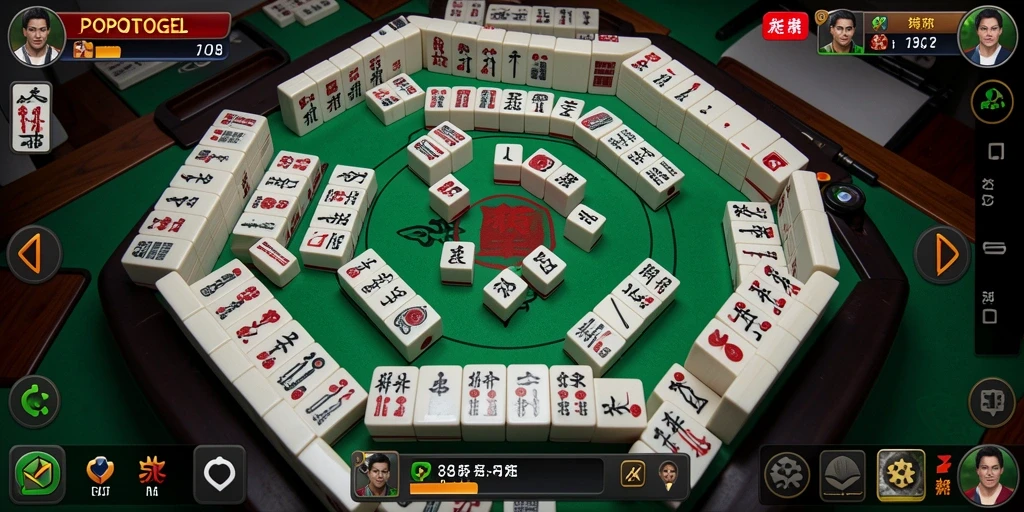 Gameplay menarik POPOTOGEL dengan format Mahjong yang seru.