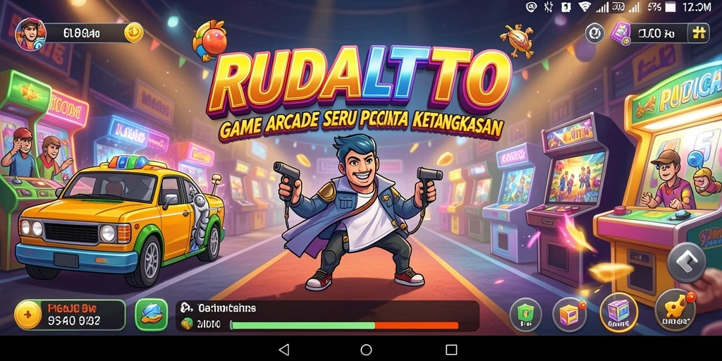 Tampilan gameplay seru RUDALTOTO yang menantang pemain.