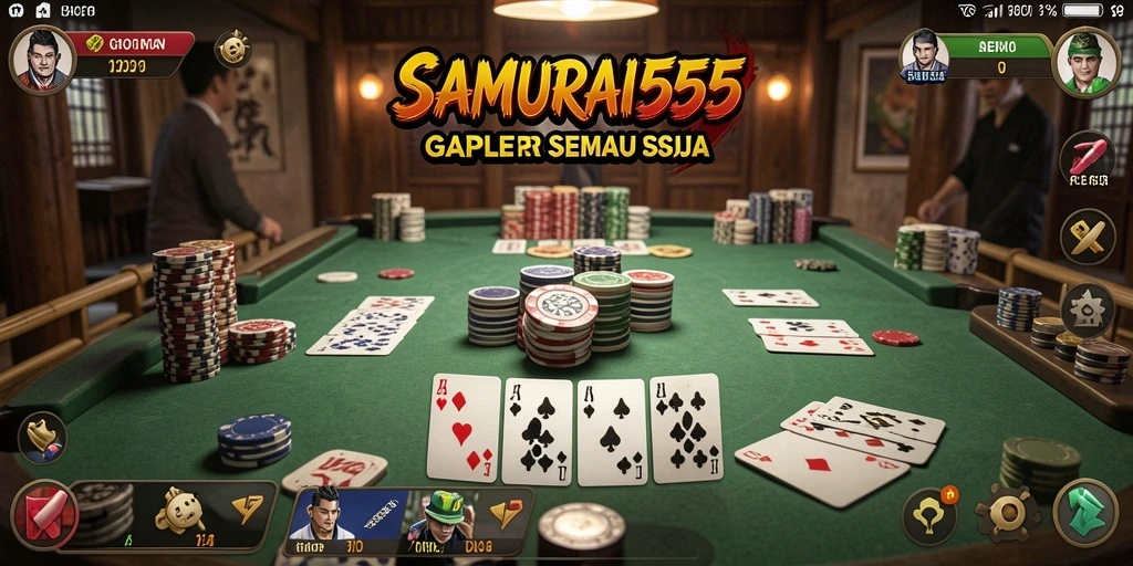Gameplay seru Gaple dengan tampilan grafis yang menarik dan interaktif.