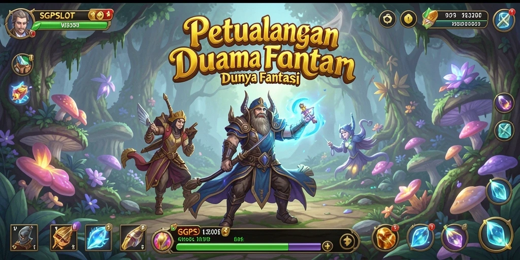 Screenshot utama SGPSLOT menunjukkan aksi seru dalam dunia RPG.