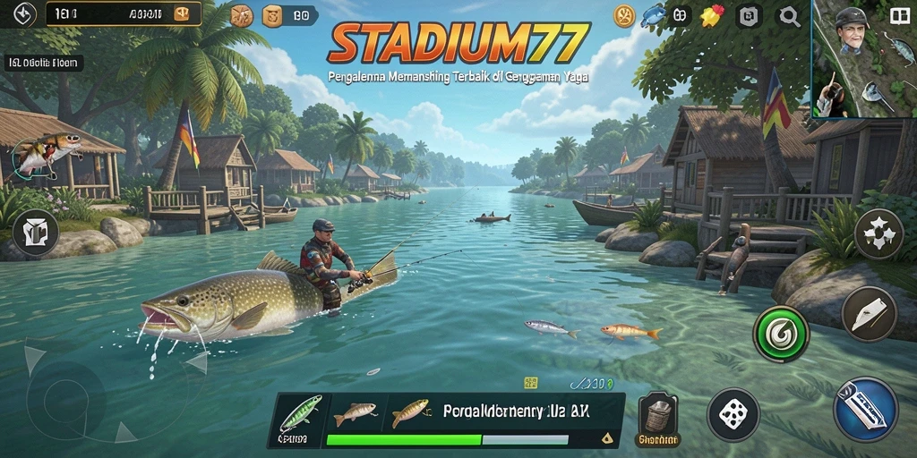 Tangkapan ikan yang menakjubkan dalam gameplay STADIUM77.