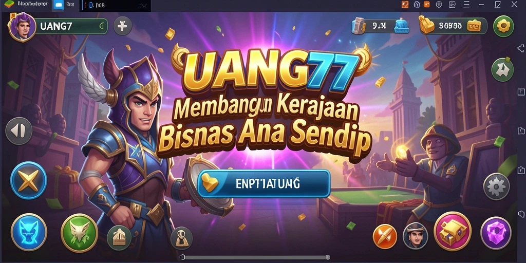 Tangkapan layar utama UANG77 menampilkan aksi gameplay yang menarik.